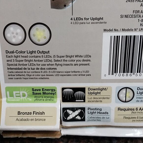 Hampton Bay LED remote Controlled Umɓrella Light..NEW - Picture 5 of 9